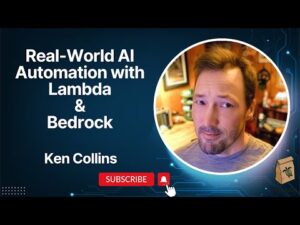 Featured image for Real World AI Automation with Lambda & Bedrock presented by AWS Hero Ken Collins
