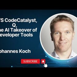 Featured image for AWS CodeCatalyst, AWS Q, & the AI Takeover of Developer Tools with AWS Hero Johannes Koch!
